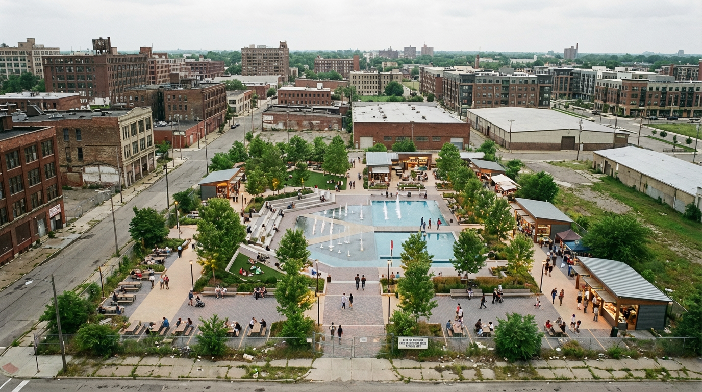 Demo car with professional AI-generated background